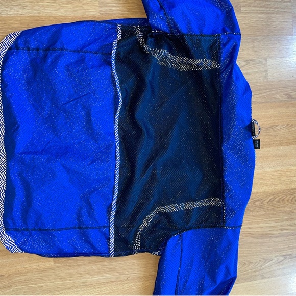 Illuminite Women's Large Blue  Chevron Reflective Jacket Vented Packable - Picture 3 of 10